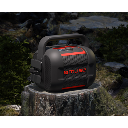 Muse | Jobsite Radio | M-968 BTR | 40 W | Waterproof | Bluetooth | Black/Red | NFC features | Portable | Wireless connection