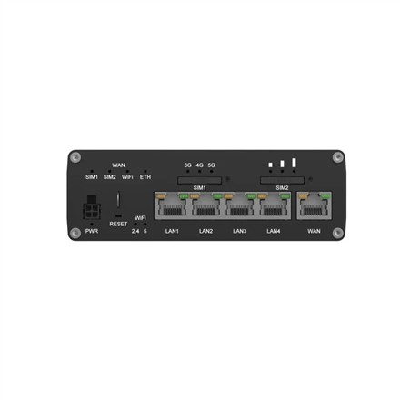 Teltonika Industrial 5G Router with Wi-Fi 6 | RUTC5020 | 802.11ax | 10/100/1000 Mbit/s | Ethernet LAN (RJ-45) ports 5 | Mesh Support No | MU-MiMO Yes | 5G