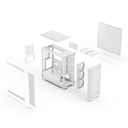 Fractal Design Case | Epoch | White TG RGB Clear Tint | ATX