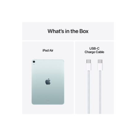 Apple | iPad Air Wi-Fi + Cellular | 11 " | Blue | IPS | 2360 x 1640 pixels | Apple M3 | 8 GB | 256 GB | 3G | 4G | 5G | Wi-Fi | Front camera | 12 MP | Rear camera | 12 MP | Bluetooth | 5.3 | iPadOS | USB-C charging cable