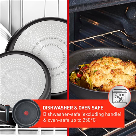 TEFAL Pot Set, 4 pcs | L7649453 Ingenio Ultimate | 16/18/20 cm | Aluminum | Black