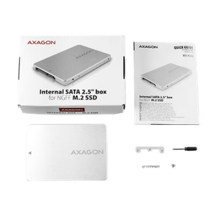 AXAGON Internal 2.5" box with SATA interface for M.2 SATA SSD | RSS-M2SD