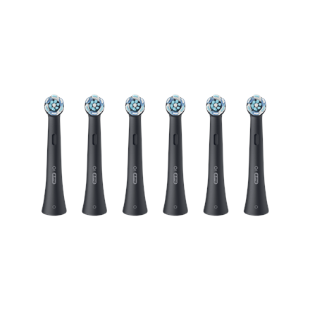 Oral-B | Replaceable toothbrush heads | iO UltimateClean | Heads | For adults | Number of brush heads included 6 | Black