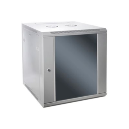 SOMI Networks | 22U, 19″ Network Wall Cabinet | 22U-60/60FPC | With Front Glass Doors; Unassembled | Depth: 60 cm | Gray