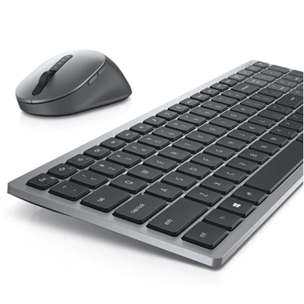 Dell | Keyboard and Mouse | KM7120W | Keyboard and Mouse Set | Wireless | Batteries included | Bluetooth | Wireless connection | US | Titan Gray