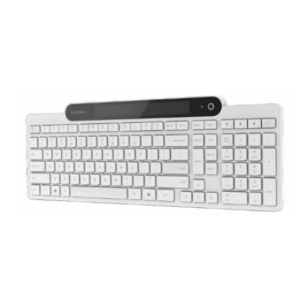 Lenovo 800 Self-Charging Bluetooth Keyboard-US English | Keyboard | Bluetooth | US English | White