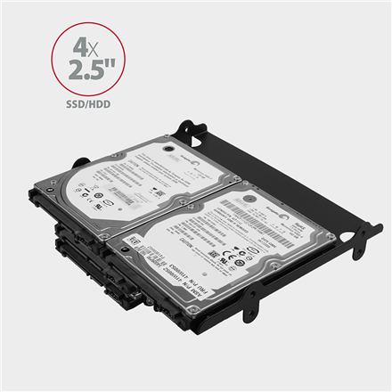 AXAGON Metal frame for mounting four 2.5" disks or two 2.5" disks and one 3.5" disk in a 5.25" position | RHD-435