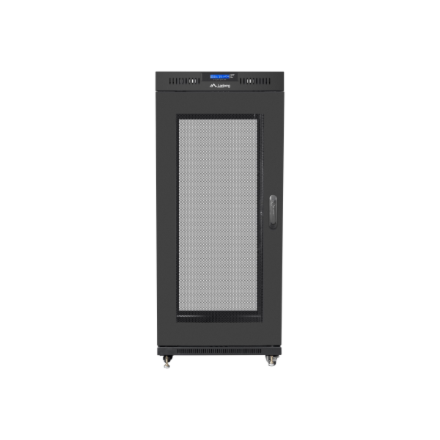 Lanberg | Rack cabinet 19" free-standing 27U/600x800 (flat pack) with mesh door, LCD | FF01-6827-23BL | Black