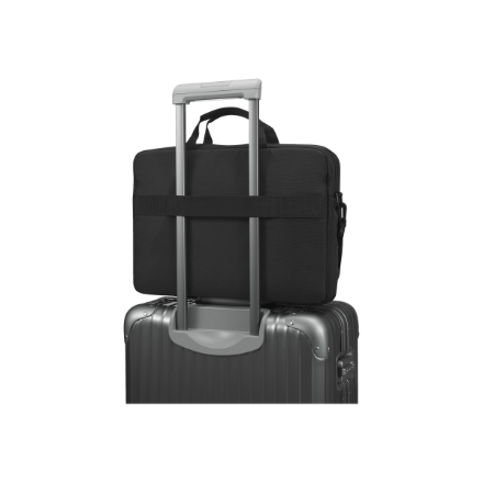 Lenovo | ThinkPad Essential 15.6" Topload (Sustainable & Eco-friendly, made with recycled PET: Total 7.5% Exterior: 24%) | Essential | Fits up to size 16 " | Topload | Black | Shoulder strap