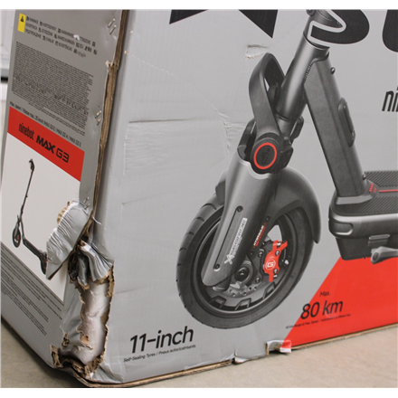 SALE OUT. Segway MAX G3 E | eKickScooter | 2000 W | Up to 25 km/h | 11 " | 24 month(s) | Black | DAMAGED PACKAGING