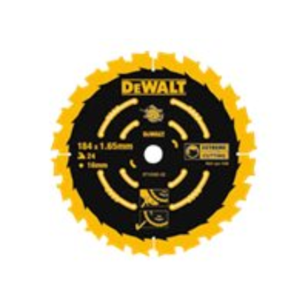DEWALT | DT10302-QZ EXTREME 2nd Fix Circular Saw Blade 184mm 16mm Bore 24T