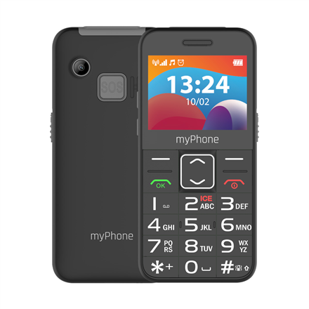 myPhone HALO | 3 LTE | Black | 2.4 " | IPS | 48 MB | 128 MB | Dual SIM | Nano SIM | 3G | Bluetooth | 2.1 | USB version Type-C | Built-in camera | Main camera resolution 0.3 MP | 1400 mAh
