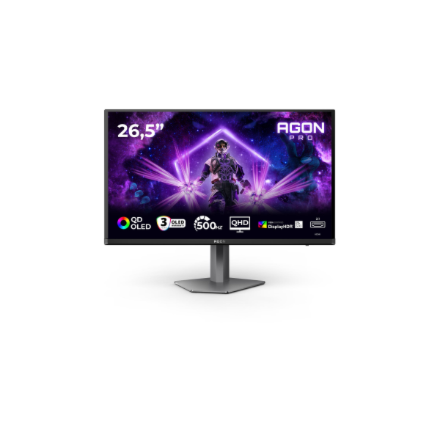 AOC | AG276QKD2 | 27 " | QD-OLED | QHD | 16:9 | 500 Hz | 0.03 ms | 2560 x 1440 pixels | 1000 cd/m² | HDMI ports quantity 2 | Black