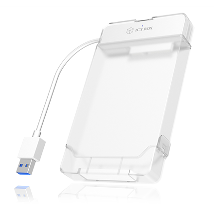 Raidsonic | ICY BOX | Adapter cable with protective a cover for 2.5" SATA hard disks to USB 3.0, blue Access LED | SATA | USB 3.0 | 2.5"