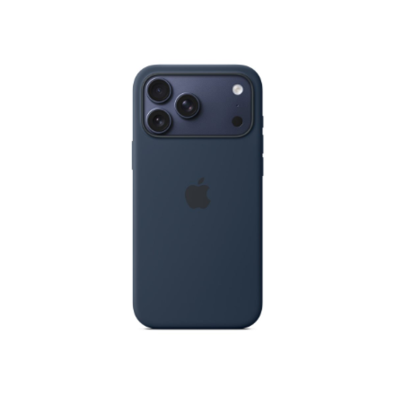 Apple iPhone 17 Pro Max Silicone Case with MagSafe – Midnight | Apple