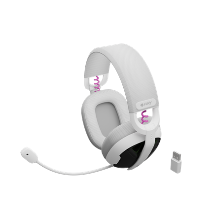 Fury | Gaming Headset | Fukiya F6 | Bluetooth | Over-Ear | Microphone | White | Wireless