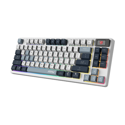 MSI FORGE GK600 TKL WIRELESS SKY | Gaming Keyboard | Wireless | Bluetooth | US | Mechanical Linear