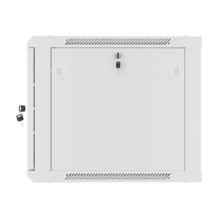 Lanberg | Rack cabinet 19" wall-mount 9U/600x600 (flat pack) for self-assembly with metal door | WF01-6609-00S | Grey