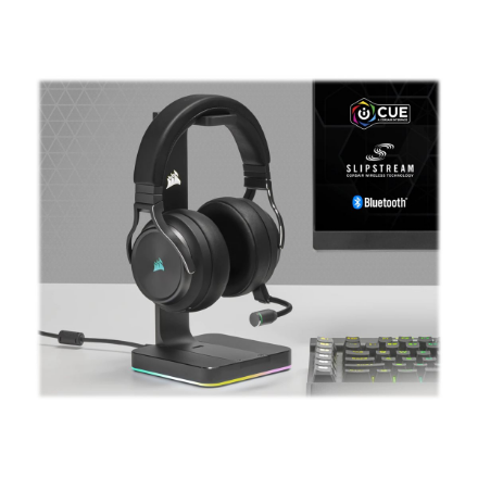 Corsair | High-Fidelity Gaming Headset | VIRTUOSO RGB WIRELESS XT | Wireless/Wired | Over-Ear | Black | Wireless