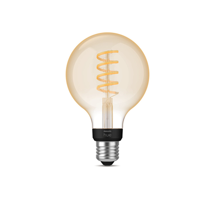 Hue WA 7W Filament G93 globe E27 | E27 | 7 W | Warm to cool white 2200-4500K | Bluetooth and Zigbee