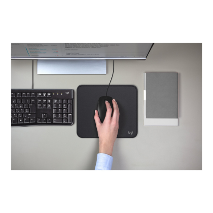 Logitech | Mouse | M100 | Optical mouse | Optical | Wired | Black