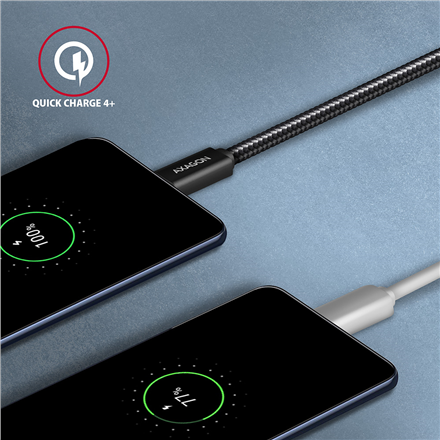 AXAGON | SPEED + USB-C, USB 20Gbps Cable, 0.5 m | BUCM32-CM05AB | USB Type-C to USB Type-C