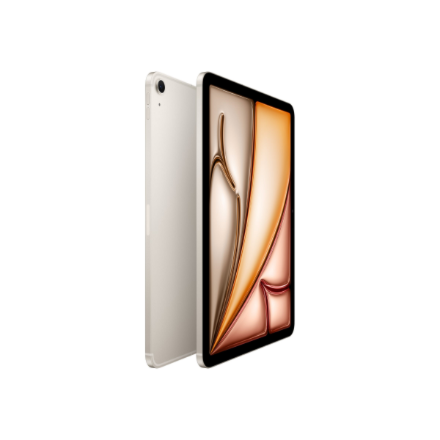 Apple | iPad Air Wi-Fi + Cellular | 11 " | Starlight | IPS | 2360 x 1640 pixels | Apple M3 | 8 GB | 512 GB | 3G | 4G | 5G | Wi-Fi | Front camera | 12 MP | Rear camera | 12 MP | Bluetooth | 5.3 | iPadOS | USB-C charging cable