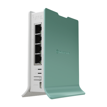 MikroTik hAP ax lite Router | hAP ax lite Router | L41G-2axD | 802.11ax | 574 Mbit/s | Ethernet LAN (RJ-45) ports 4 | Mesh Support No | MU-MiMO No | No mobile broadband | Antenna type Internal