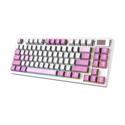 MSI FORGE GK600 TKL WIRELESS VIOLET | Gaming keyboard | Wireless | US | Mechanical Linear