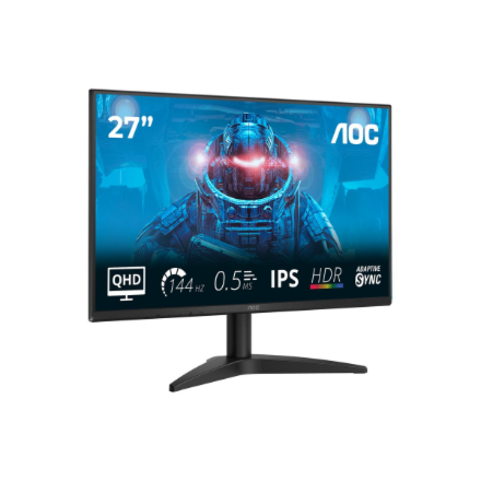 AOC | Q27B36X | 27 " | IPS | QHD | 16:9 | 144 Hz | 4 ms | 2560 x 1440 pixels | 300 cd/m² | HDMI ports quantity 1 | Black