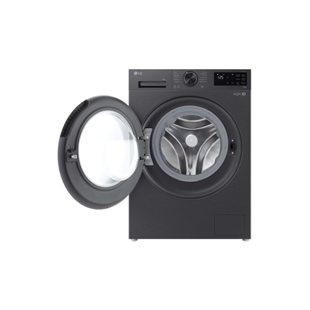 LG Washing machine | F4X5011TBB | Energy efficiency class A | Front loading | Washing capacity 11 kg | 1400 RPM | Depth 57 cm | Width 60 cm | Display | LED | Steam function | Direct drive | Wi-Fi | Matte Black