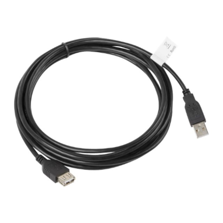 Lanberg | USB-A 2.0 Cable, 3 m | CA-USBE-10CC-0030-BK | USB Type-A to USB Type-A