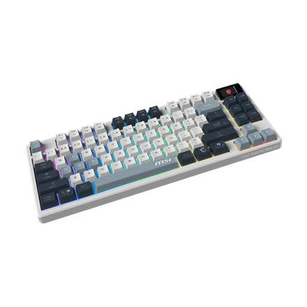 MSI FORGE GK600 TKL WIRELESS SKY | Gaming Keyboard | Wireless | Bluetooth | US | Mechanical Linear
