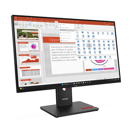 Lenovo | T27-40 | 27 " | IPS | 16:9 | 120 Hz | 6 ms | 1920 x 1080 pixels | 300 cd/m² | HDMI ports quantity 1 | Black | Warranty 36 month(s)