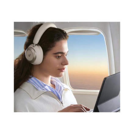 Anker Soundcore | Foldable Headphones | Space One Pro | Bluetooth | Over-ear | Microphone | Cream White | Wireless