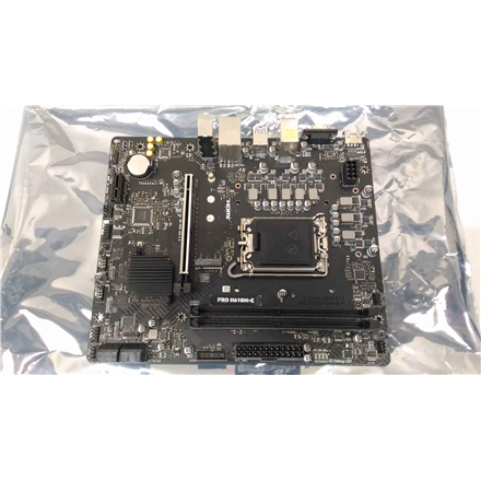 SALE OUT. MSI PRO H610M-E | Processor family Intel | Processor socket LGA1700 | Supported hard disk drive interfaces SATA, M.2 | Number of SATA connectors 4 | USED, REFURBISHED, WITHOUT ORIGINAL PACKAGING AND ACCESSORIES, ONLY BACKPANEL INCLUDED