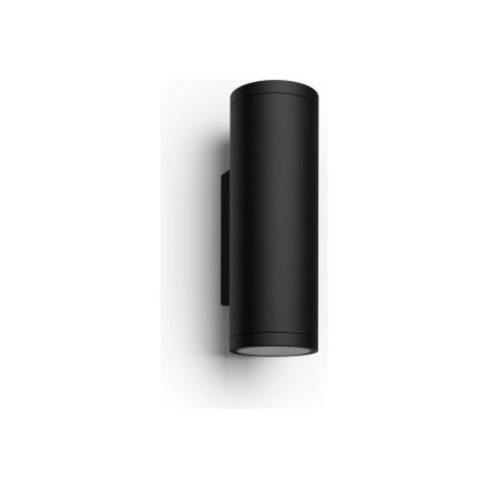 Philips Hue WCA Appear Outdoor Wall Lantern, Black | 8 W | 2000-6500 Hue White Colour Ambiance