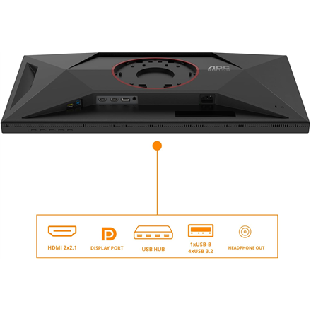 AOC | U27G4XM | 27 " | Fast IPS | UHD | 16:9 | 160 Hz | 1 ms | 3840 x 2160 pixels | 1200 cd/m² | HDMI ports quantity 1 | Black