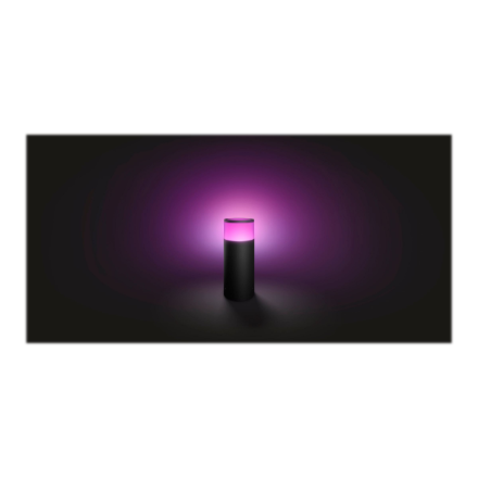 Philips Hue WCA Calla Outdoor Bollard, Black | 8 W | 2000-6500 Hue White Colour Ambiance