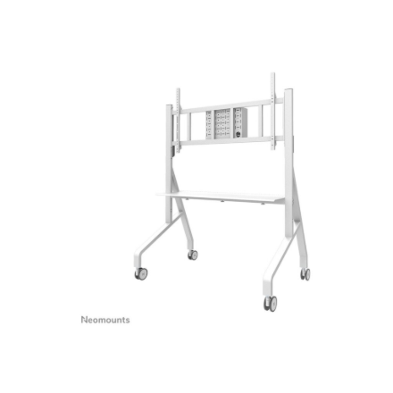 Neomounts Floor stand | FL50-575WH1 TV trolley | Adjustable Height | 65-110 " | Maximum weight (capacity) 125 kg | White
