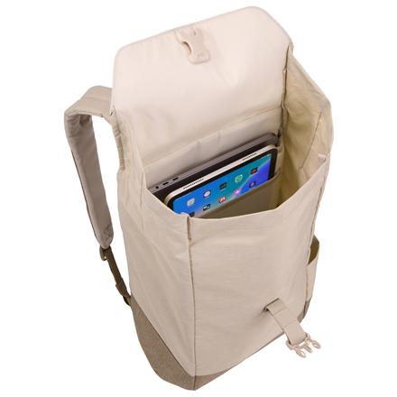 Thule | Lithos | Backpack 16L | Fits up to size 16 " | Laptop backpack | Pelican Gray/Faded Khaki