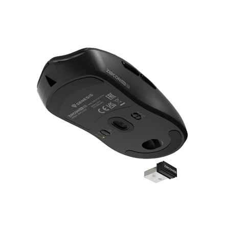 Genesis ZIRCON 500 G2 | Gaming Mouse | Wireless/Wired | 2.4 GHz, Bluetooth, USB | Black