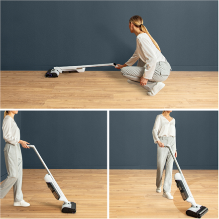 TEFAL Vacuum Cleaner | GF7540FO X-Clean 10 | Cordless operating | Stick | 200 W | 100-240 V | Operating time (max) 60 min | White/Silver