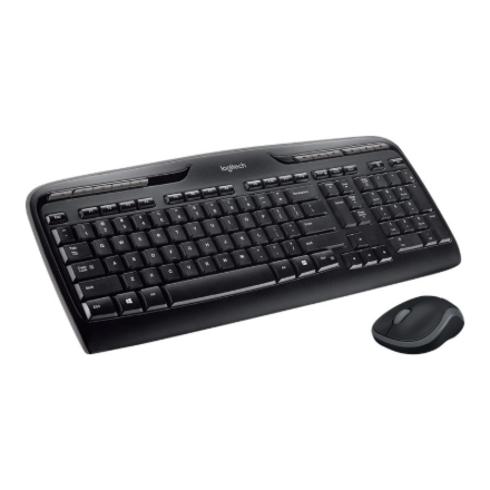 Logitech MK330 | Keyboard and Mouse Set | Wireless | Mouse included | US International | Black