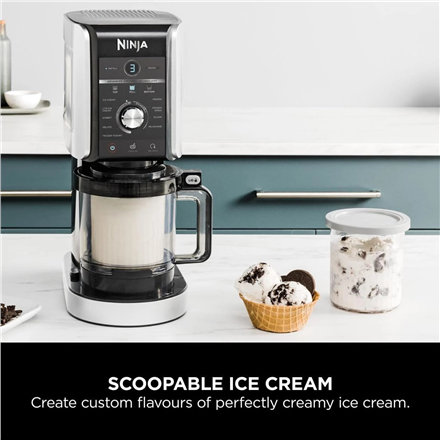 NINJA | Ice Cream Maker | NC502EU Creami Deluxe | Power 800 W | Silver/Black