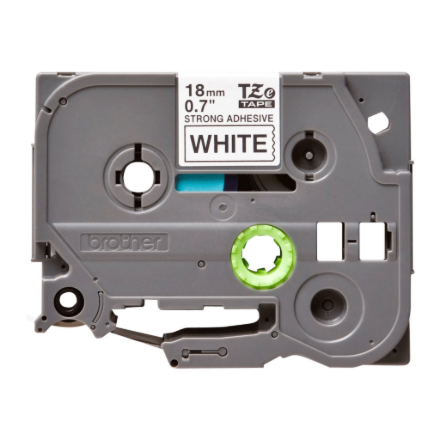 Brother | TZe-S241 Strong Adhesive Laminated Tape | Black on White | TZe | 8 m | 1.8 cm