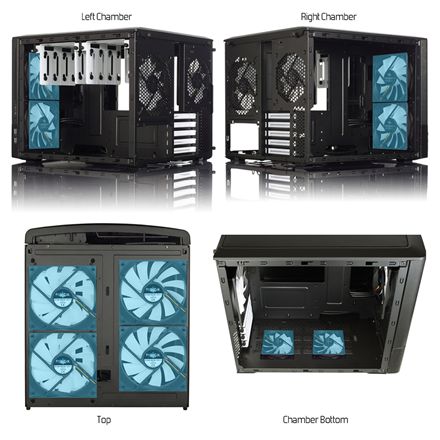Fractal Design | NODE 804 | Side window | 2 - USB 3.0Audio in/outPower button with LED (white)HDD activity LED (white) | Black | Micro ATX