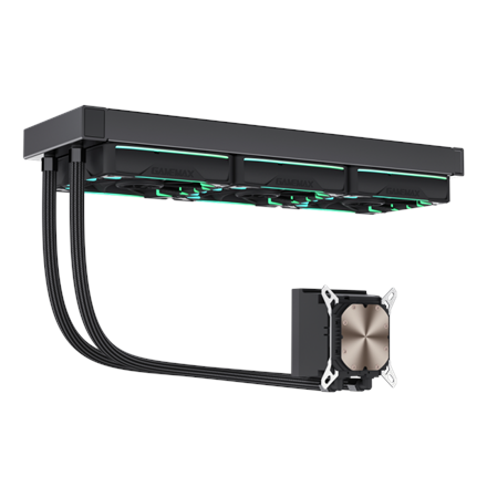 Gamemax CPU Liquid Cooler | HAILSTORM 360 LCD BK | Black