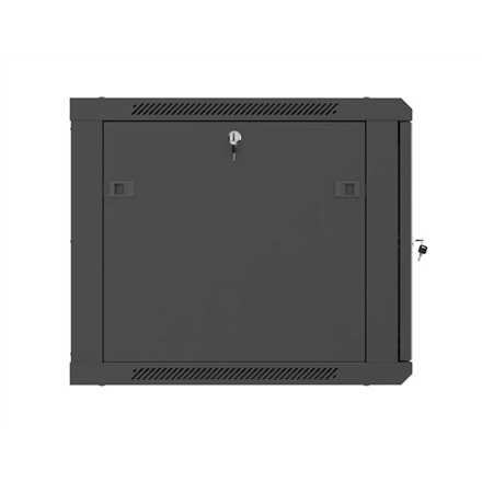 Lanberg Wall mounted installation cabinet 19" 9U 600X600 | WF01-6609-23B | Black