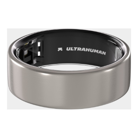 Ultrahuman | Ring Air | Raw Titanium | Size 6 | Smart Ring